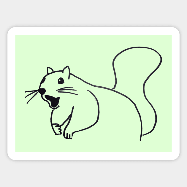 Sassy Squirrel Sticker by The Explore More Challlenge